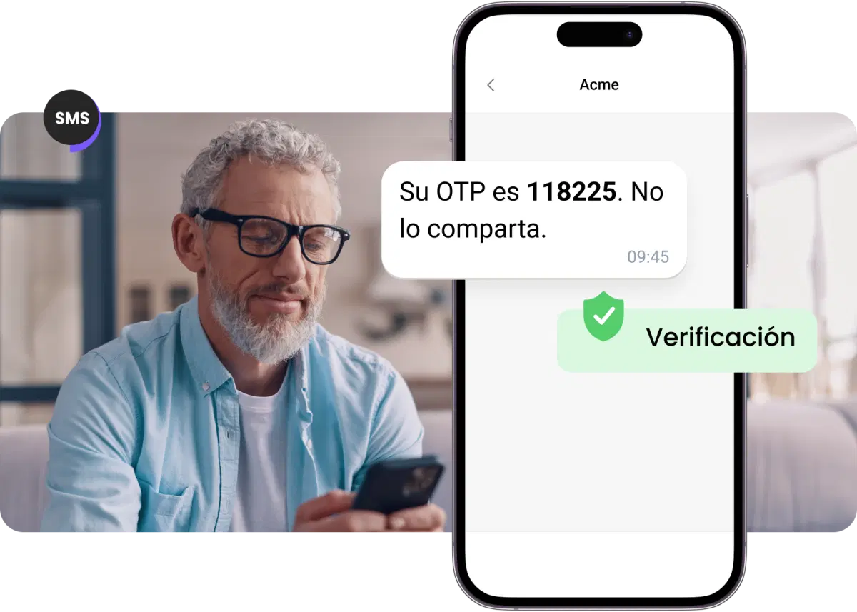 Proteja a los usuarios con verificaciones OTP con TopMessage