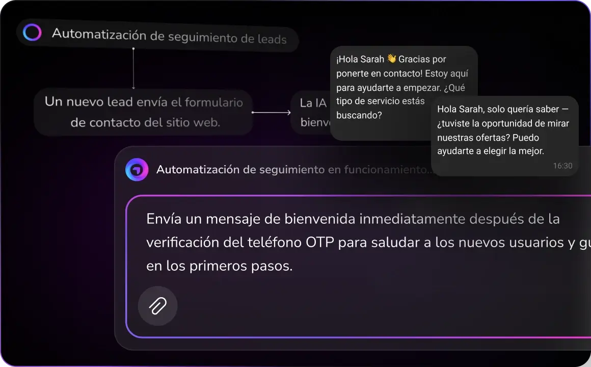 Ilustración que representa experiencias de ventas personalizadas, mostrando cómo la IA de TopMessage adapta las interacciones en todo el recorrido del cliente.