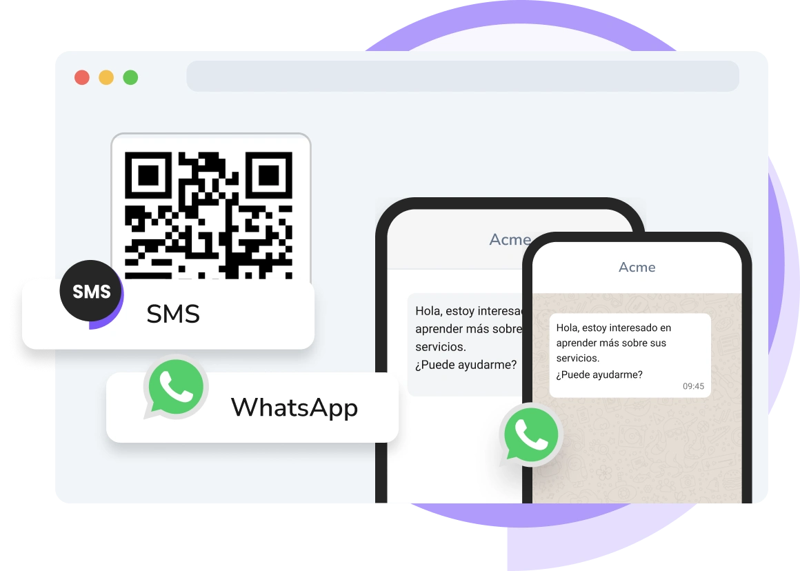 Captura de pantalla del panel de códigos QR de TopMessage que muestra análisis, seguimiento de escaneos y códigos QR generados.