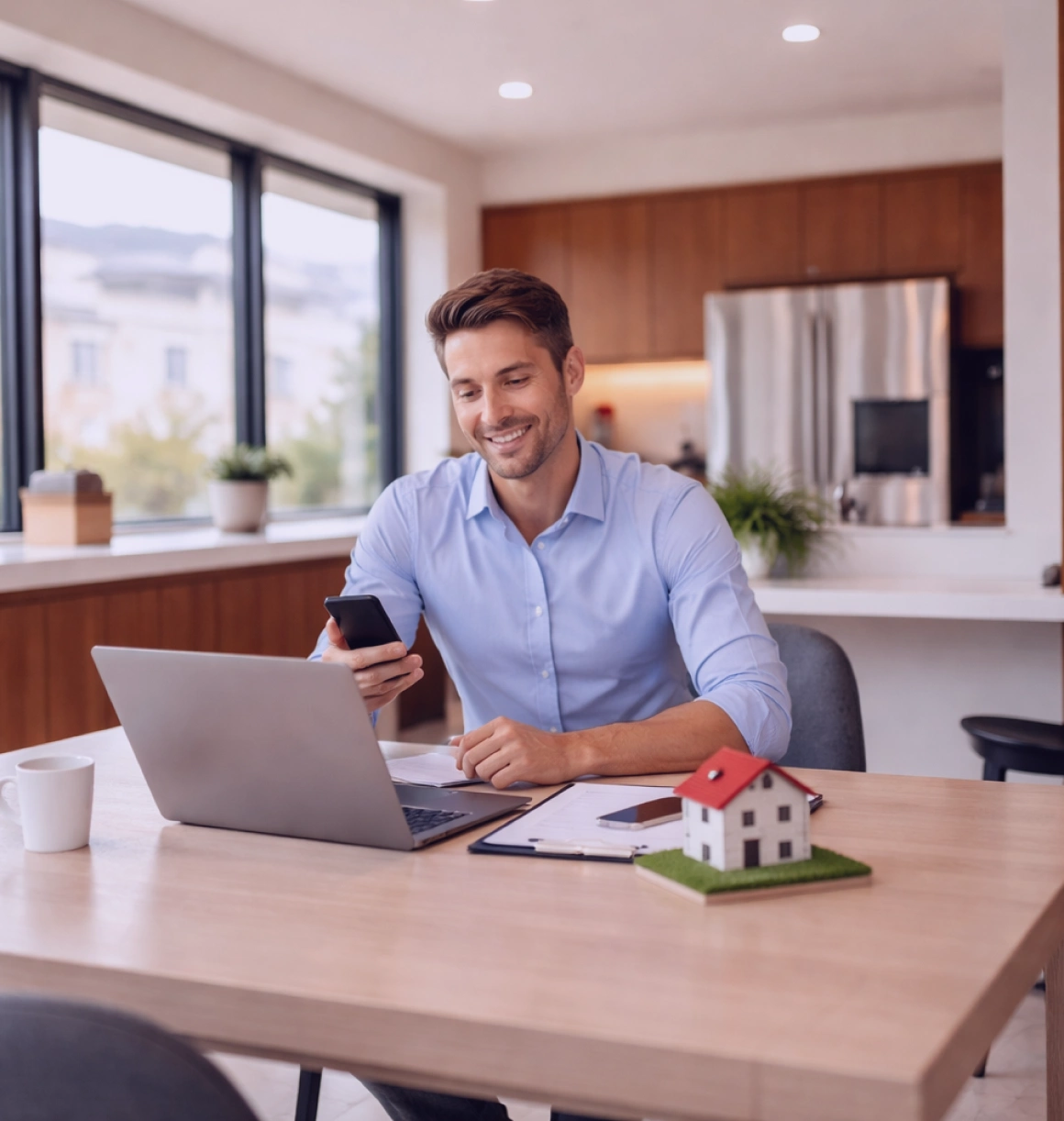 Agencia inmobiliaria utilizando TopMessage para enviar instantáneamente mensajes automatizados de SMS y WhatsApp a nuevos clientes potenciales, logrando tasas de apertura más altas y cierres de propiedades adicionales